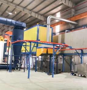 Hoàn thiện phun sơn tĩnh điện kệ tủ sắt tại Bình Dương